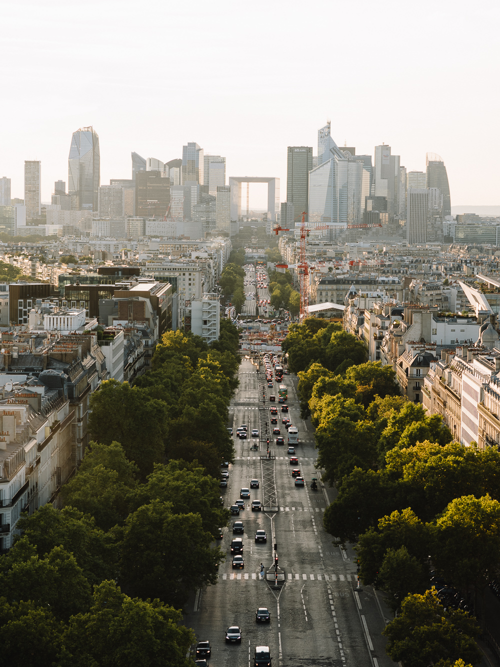 Arc de Triomphe or arch in Paris
