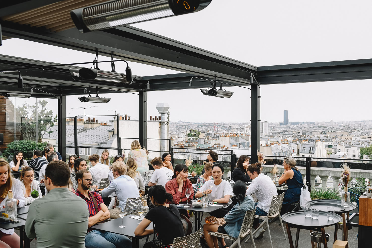 Rooftop bar Paris with a view